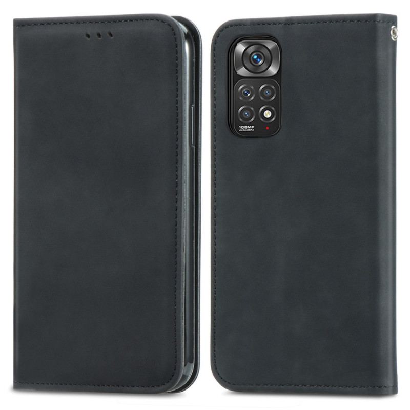 Capa De Celular Para Xiaomi Redmi Note 11 / 11S Flip Efeito Couro Vintage
