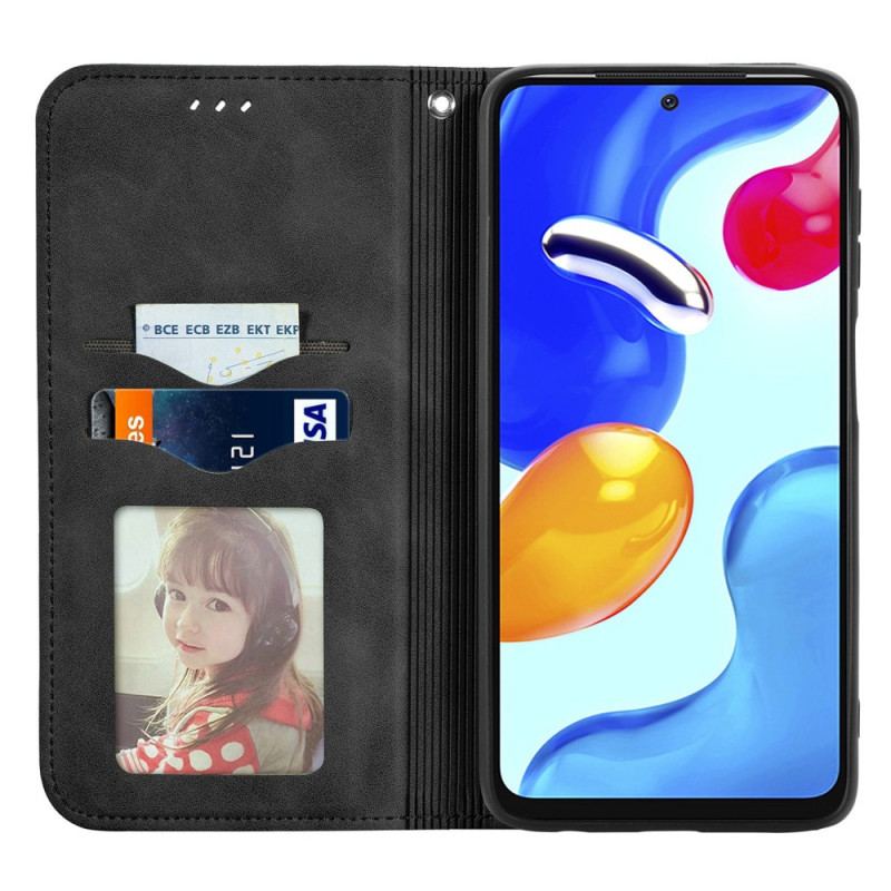 Capa De Celular Para Xiaomi Redmi Note 11 / 11S Flip Efeito Couro Vintage