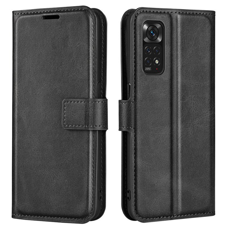 Capa Em Pele Para Xiaomi Redmi Note 11 / 11S Efeito Couro Retrô