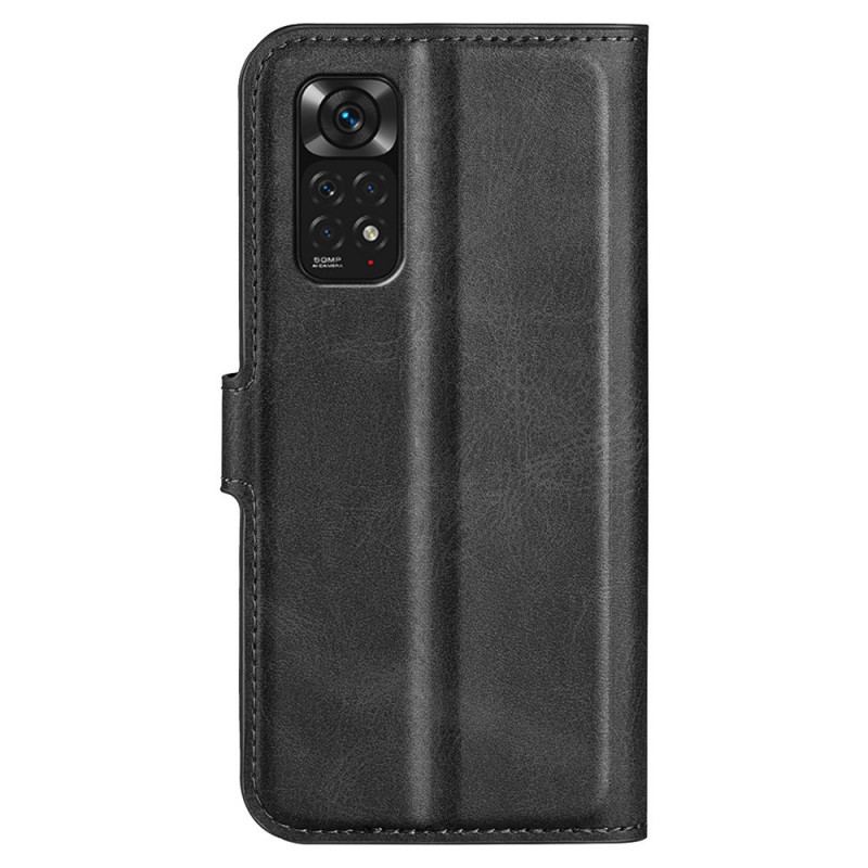 Capa Em Pele Para Xiaomi Redmi Note 11 / 11S Efeito Couro Retrô