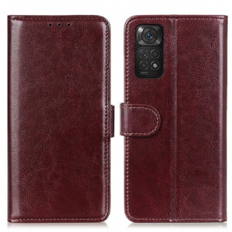 Capa Em Pele Para Xiaomi Redmi Note 11 / 11S Frozen Finesse