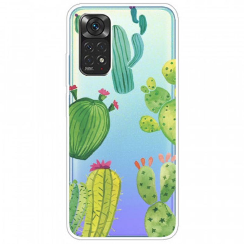 Capa Para Xiaomi Redmi Note 11 / 11S Cactos Aquarela
