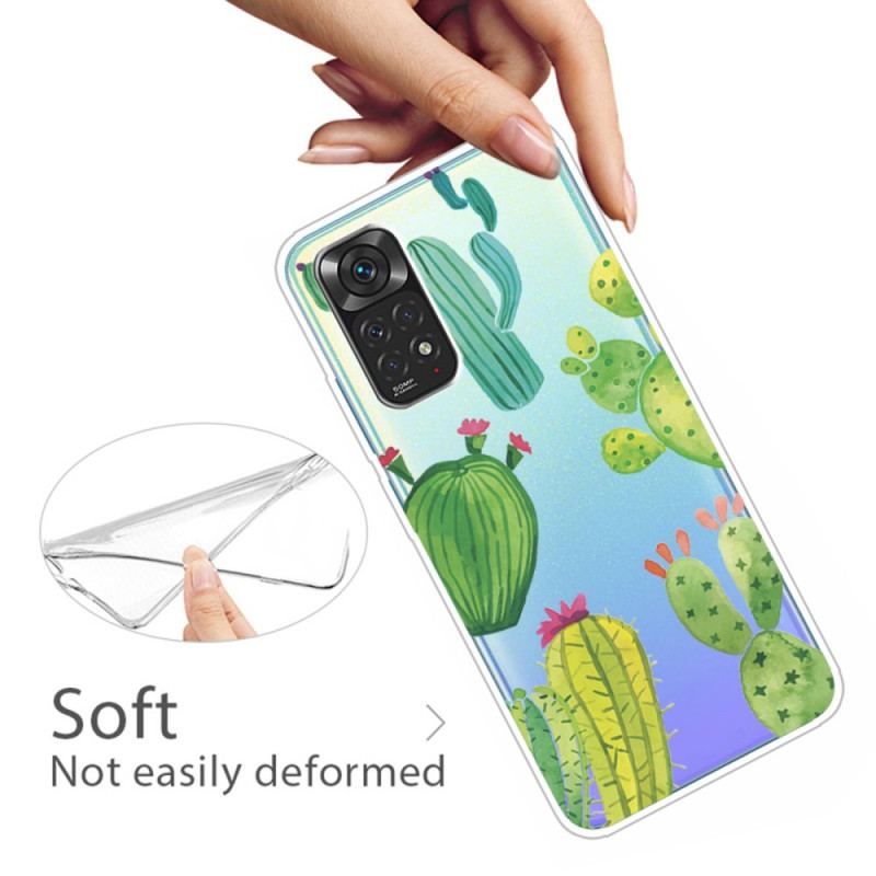 Capa Para Xiaomi Redmi Note 11 / 11S Cactos Aquarela