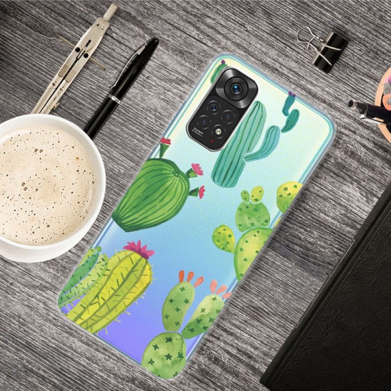 Capa Para Xiaomi Redmi Note 11 / 11S Cactos Aquarela