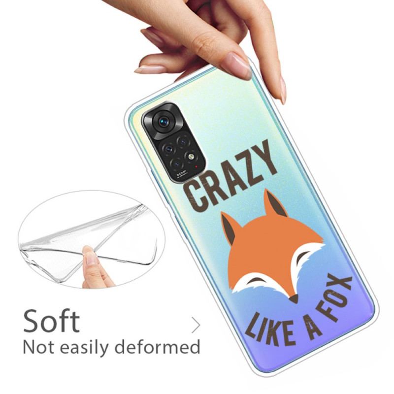 Capa Para Xiaomi Redmi Note 11 / 11S Raposa / Louco Como Uma Raposa