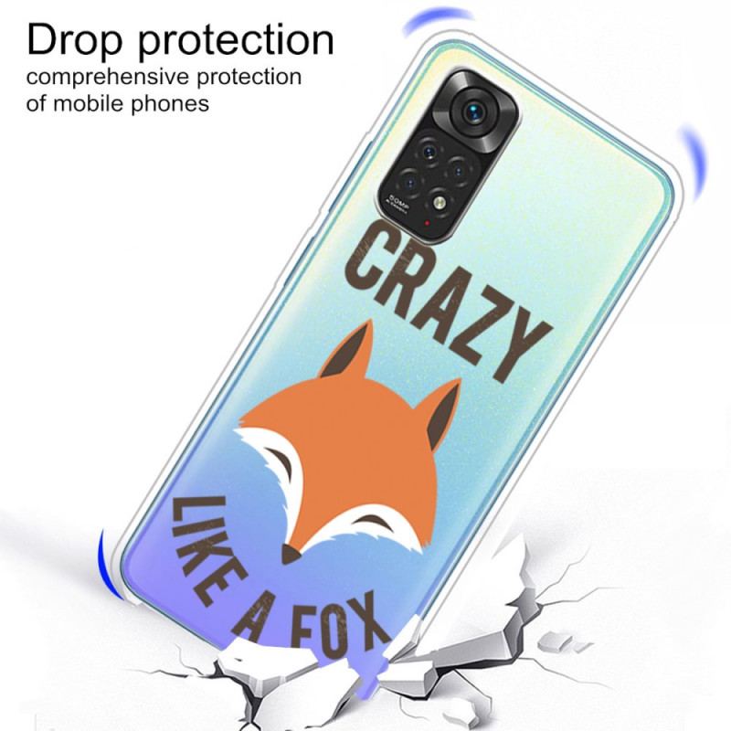 Capa Para Xiaomi Redmi Note 11 / 11S Raposa / Louco Como Uma Raposa