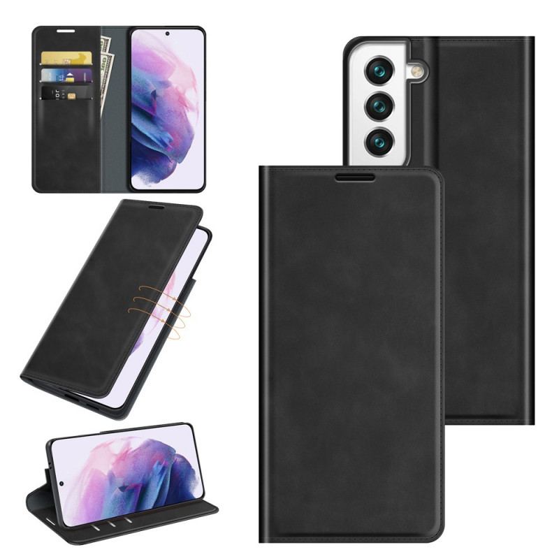 Capa De Celular Para Samsung Galaxy S22 Plus 5G Flip Estilo Design De Couro