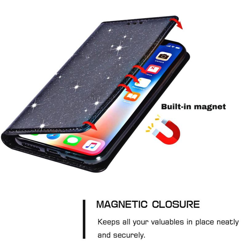 Capa De Celular Para Samsung Galaxy S22 Plus 5G Flip Estilo De Lantejoulas