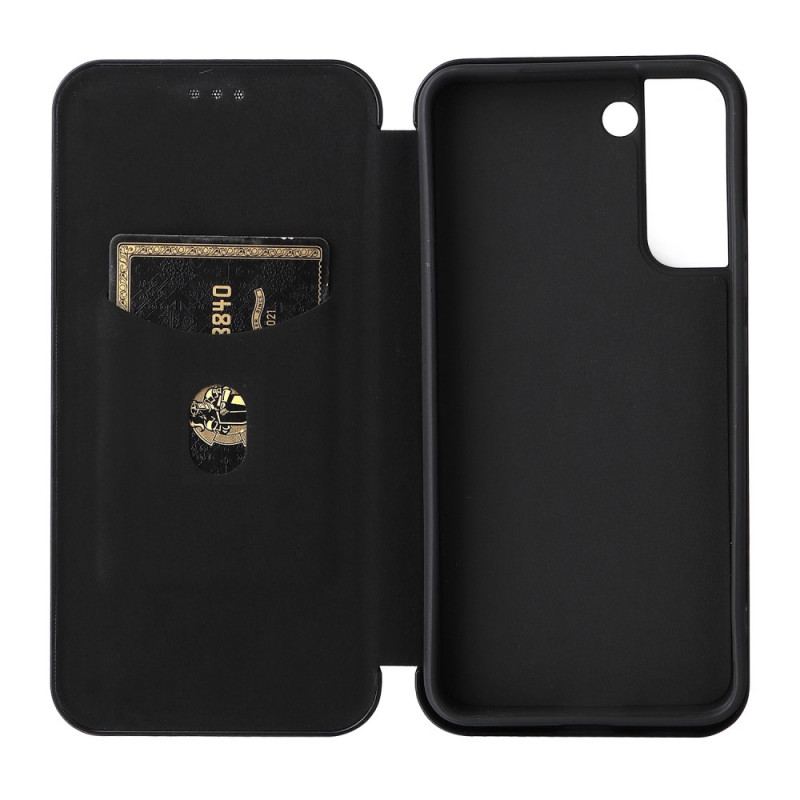 Capa De Celular Para Samsung Galaxy S22 Plus 5G Flip Fibra De Carbono