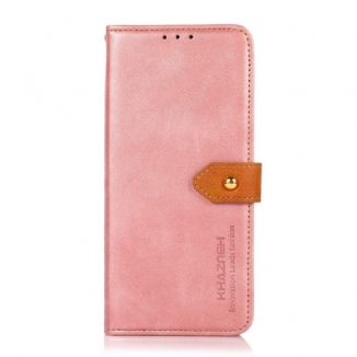Capa Flip Para Samsung Galaxy S22 Plus 5G Couro Falso Com Alça Khazneh