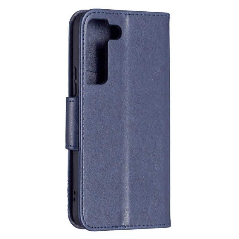 Capa Folio Para Samsung Galaxy S22 Plus 5G Borboletas Voando Com Cordão
