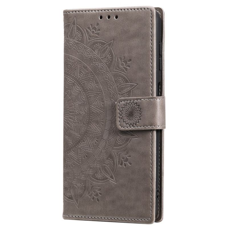 Capa Folio Para Samsung Galaxy S22 Plus 5G Mandala Do Sol
