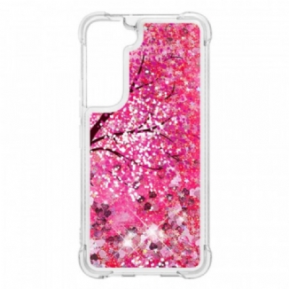 Capa Para Samsung Galaxy S22 Plus 5G Árvore Glitter