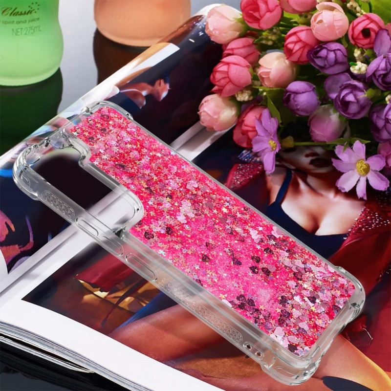 Capa Para Samsung Galaxy S22 Plus 5G Lantejoulas Com Cordão