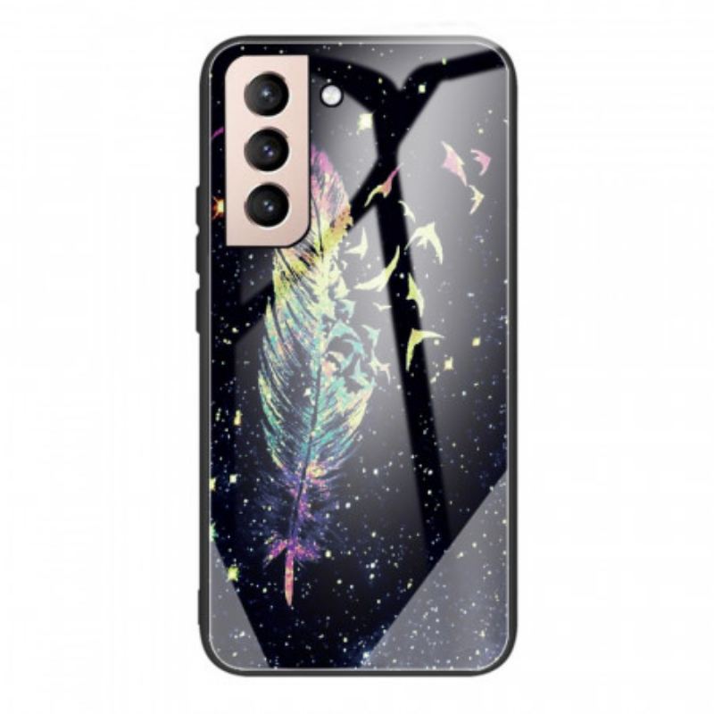 Capa Para Samsung Galaxy S22 Plus 5G Vidro Temperado Celeste
