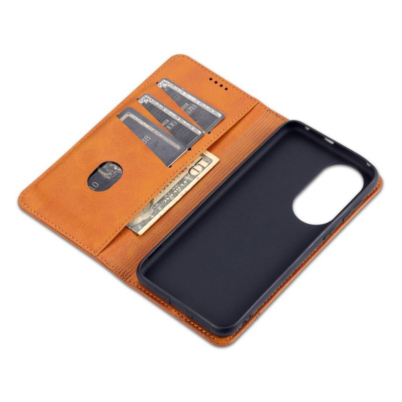 Capa De Celular Para Huawei P50 Pro Flip Estilo De Couro Azns