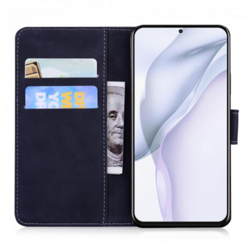 Capa Flip Para Huawei P50 Pro Estilo Couture Vintage Couture