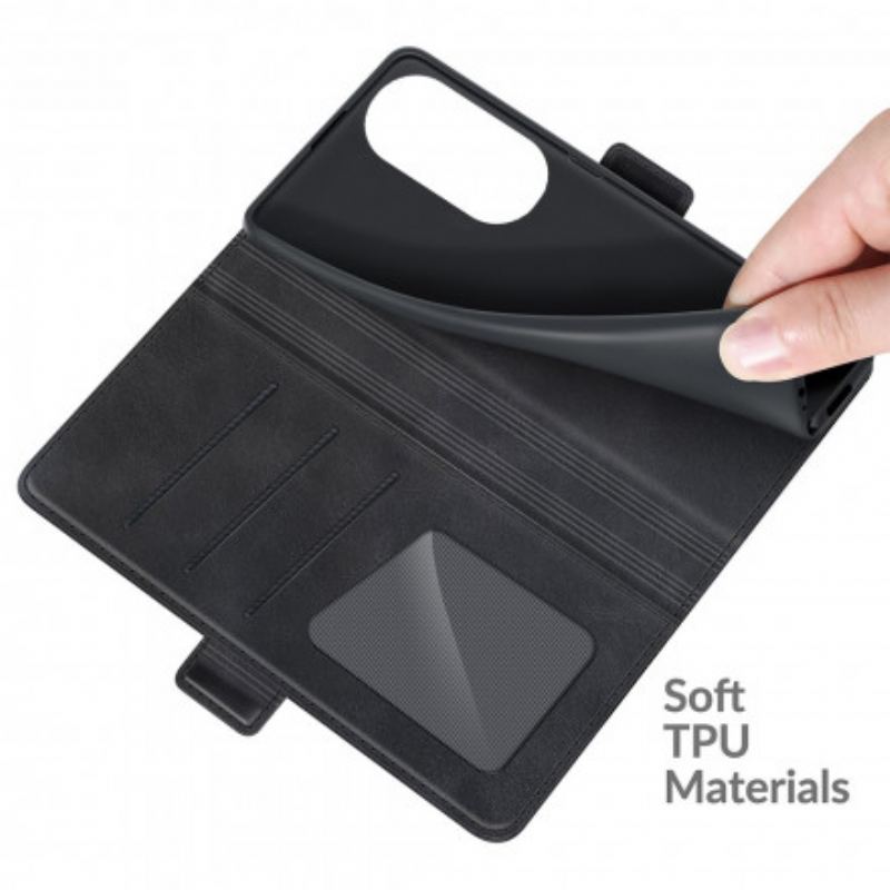 Capa Flip Para Huawei P50 Pro Estilo Design De Couro