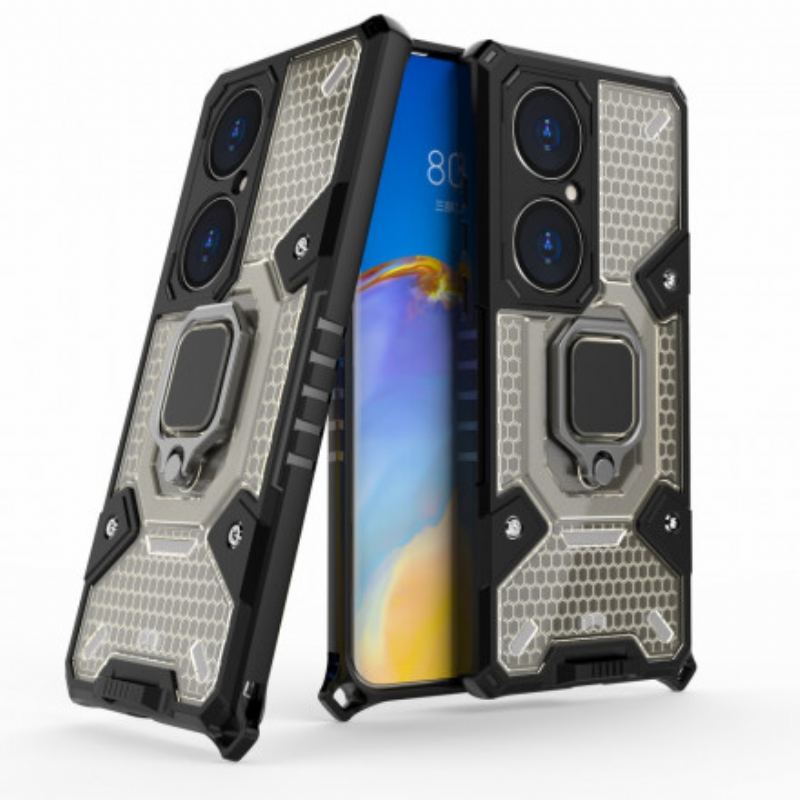 Capa Para Huawei P50 Pro Híbrido Resistente Ao Favo De Mel