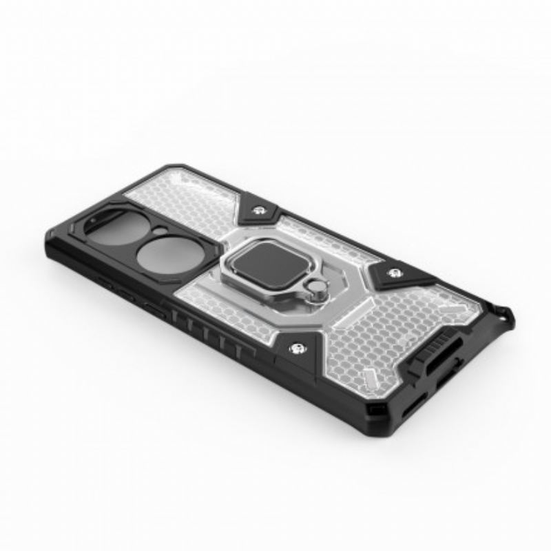 Capa Para Huawei P50 Pro Híbrido Resistente Ao Favo De Mel