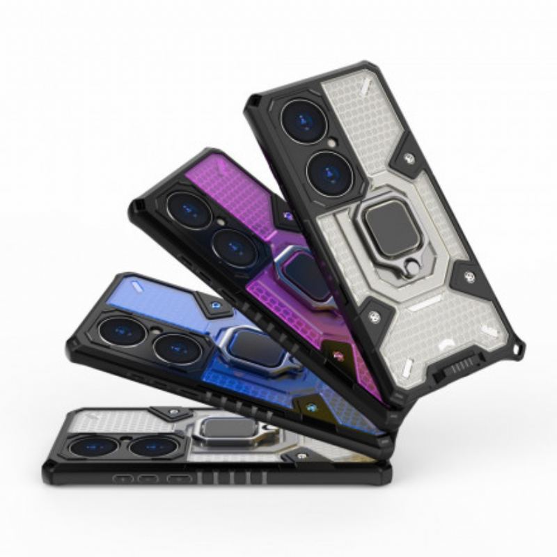 Capa Para Huawei P50 Pro Híbrido Resistente Ao Favo De Mel