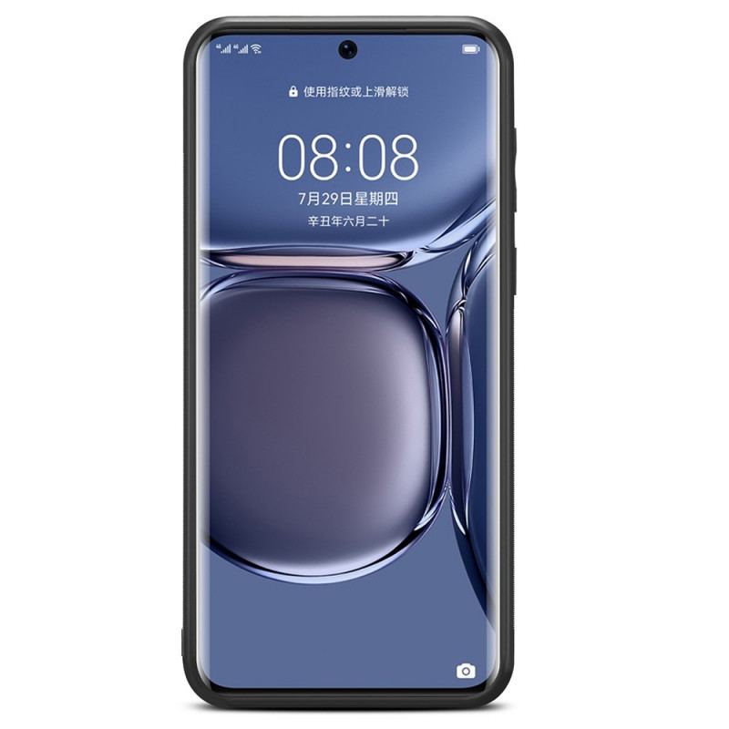 Capa Para Huawei P50 Pro Titular De Cartão De Compartimento Duplo Denior