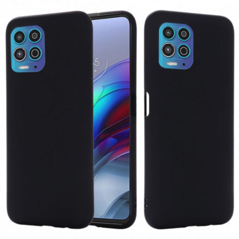 Capa Para Moto G100 Silicone Líquido Com Cordão