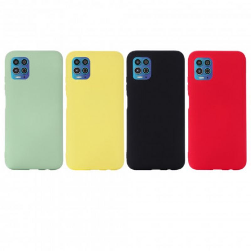 Capa Para Moto G100 Silicone Líquido Com Cordão