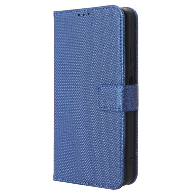 Capa De Couro Para Xiaomi Redmi Note 12 4G De Cordão Couro Falso Estiloso Com Tiras