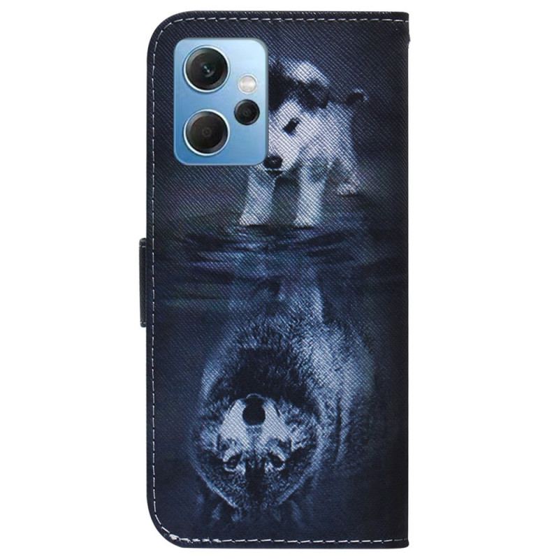 Capa Flip Para Xiaomi Redmi Note 12 4G Sonho De Cachorrinho