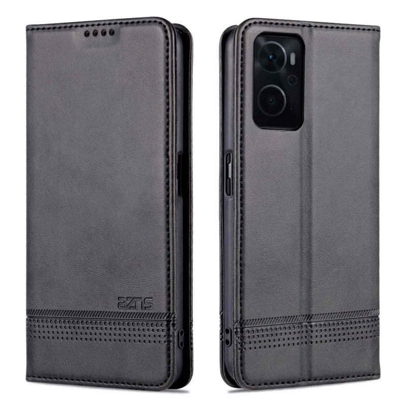 Capa De Celular Para Realme 9i Flip Couro Sintético Azns