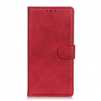 Capa De Couro Para Realme 9i Fecho Magnético De Couro Lava Falso