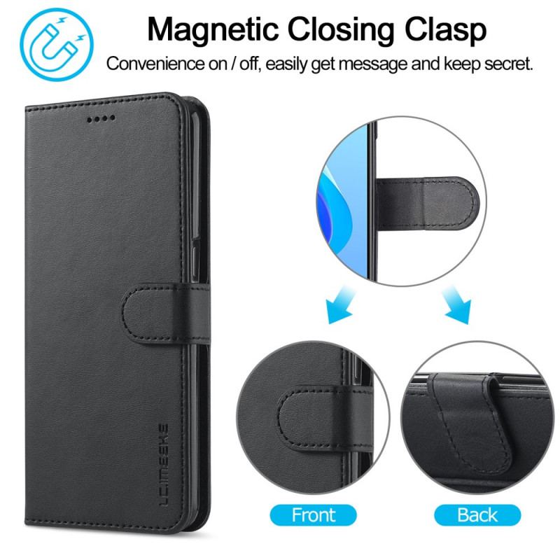 Capa De Couro Para Realme 9i Lc.imeeke Efeito Couro