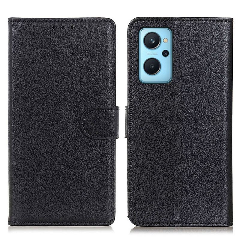 Capa De Couro Para Realme 9i Multifunções