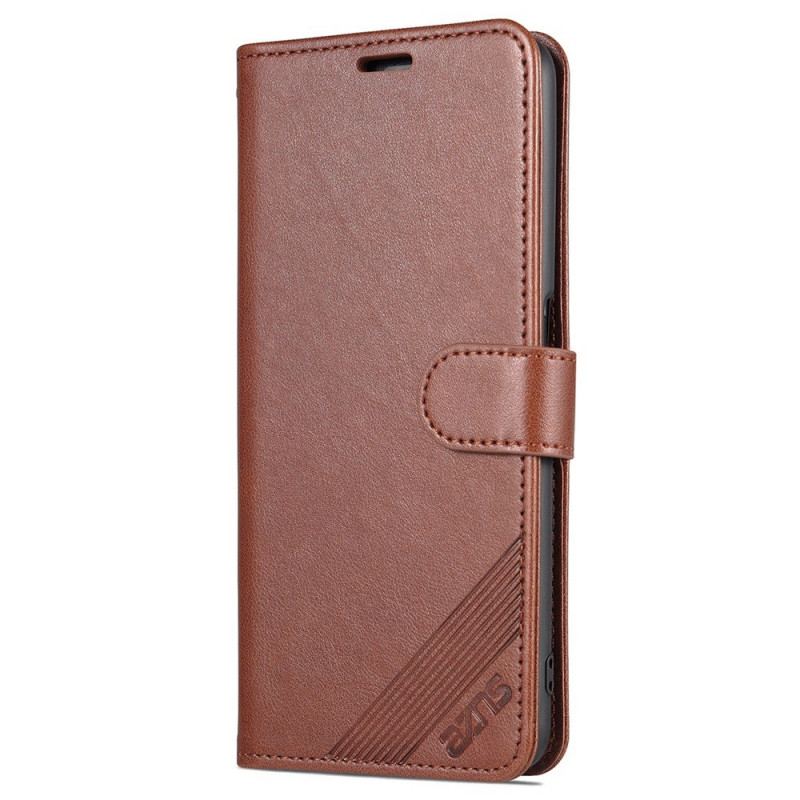 Capa Flip Para Realme 9i Couro Estilo Azns