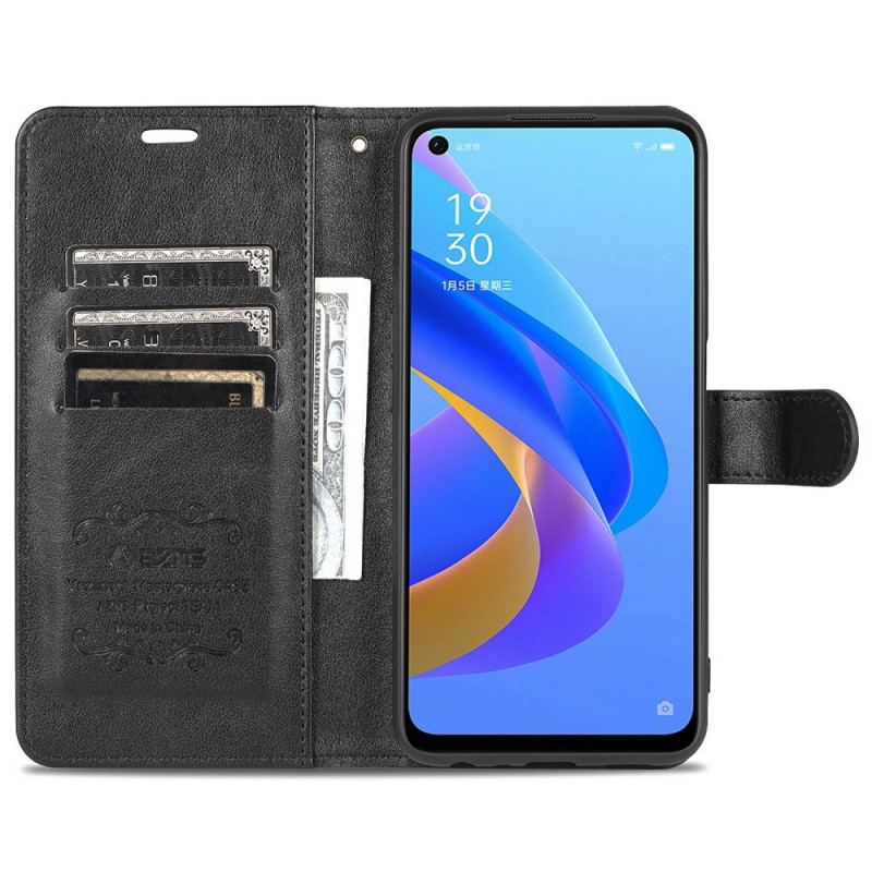 Capa Flip Para Realme 9i Couro Estilo Azns