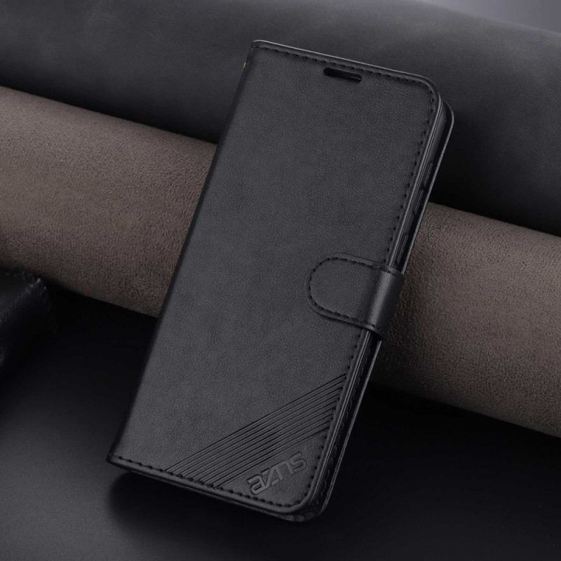 Capa Flip Para Realme 9i Couro Estilo Azns