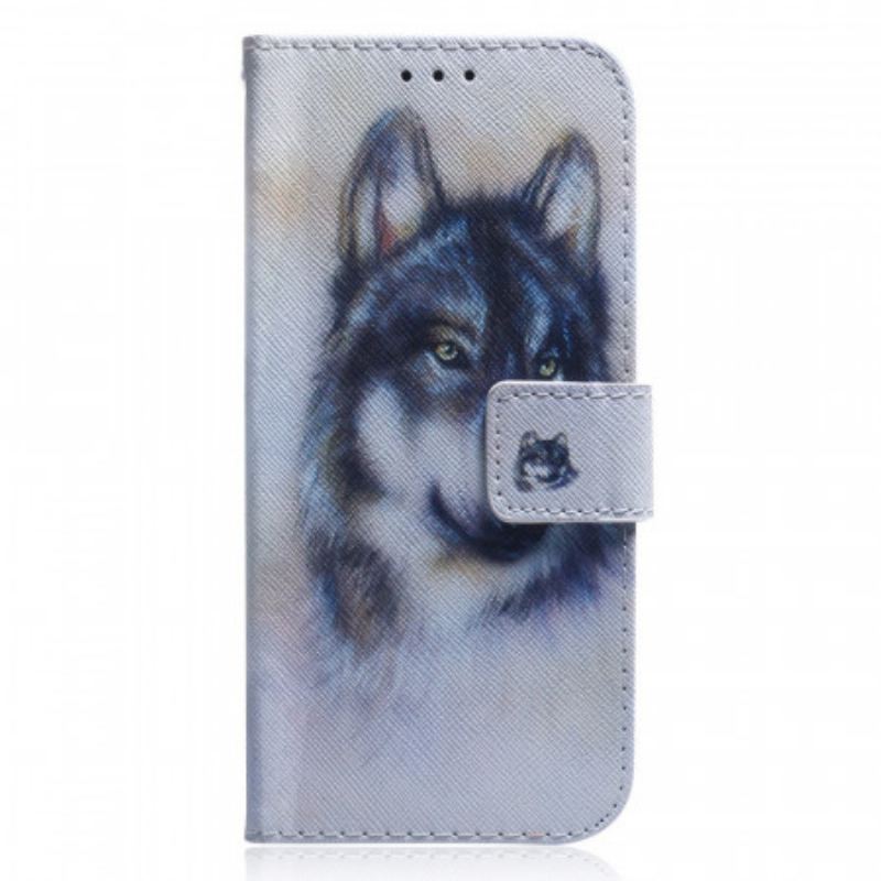 Capa Flip Para Realme 9i Pintura De Cachorro
