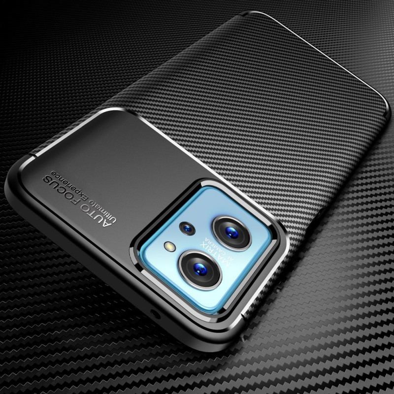 Capa Para Realme 9i Mangueira De Fibra De Carbono