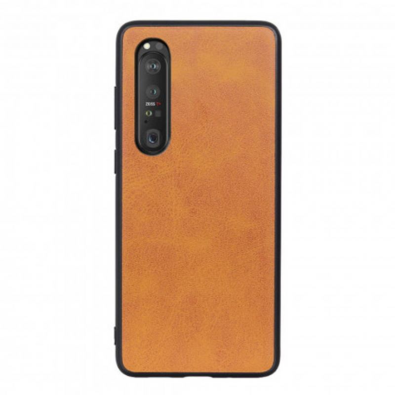 Capa Para Sony Xperia 1 III Efeito Couro