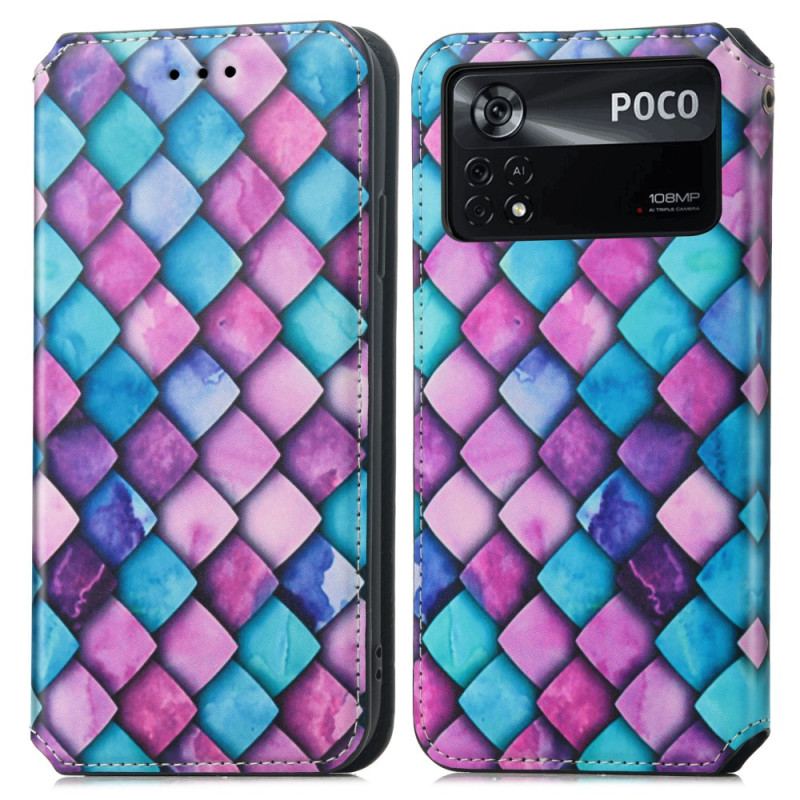 Capa De Celular Para Poco X4 Pro 5G Flip Projeto Rfid Caseneo