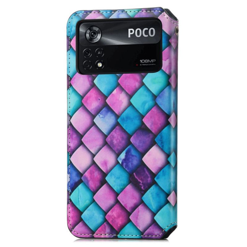 Capa De Celular Para Poco X4 Pro 5G Flip Projeto Rfid Caseneo
