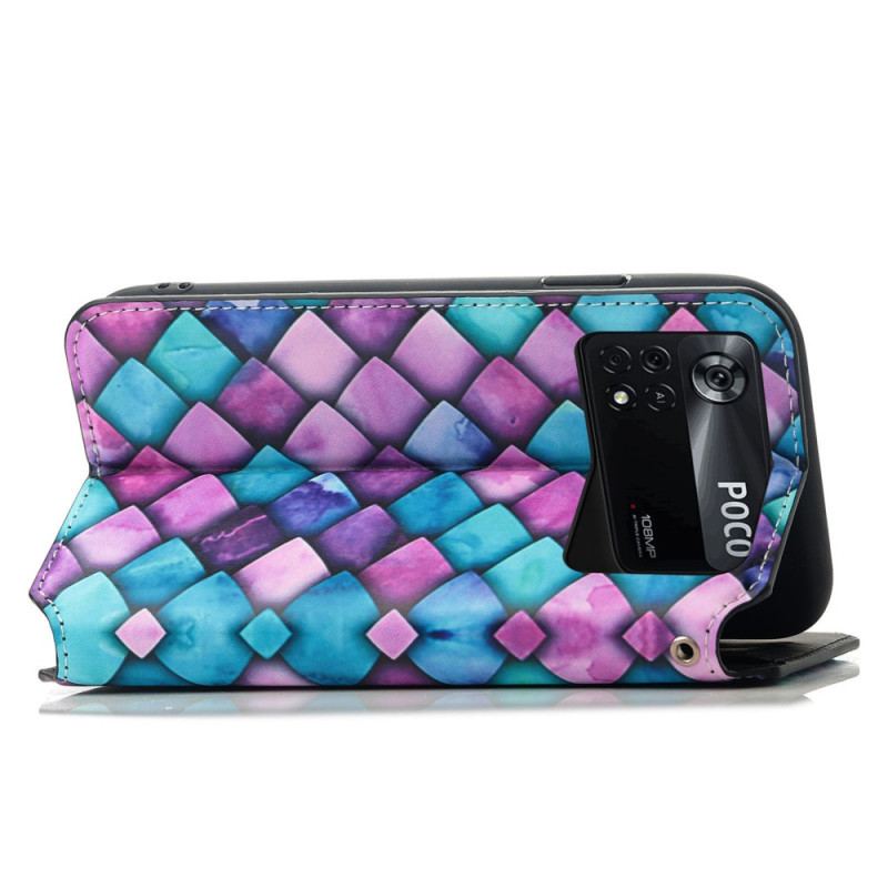 Capa De Celular Para Poco X4 Pro 5G Flip Projeto Rfid Caseneo