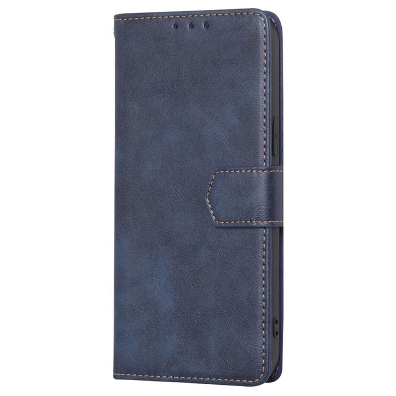 Capa De Couro Para Poco X4 Pro 5G Rfid Clássico