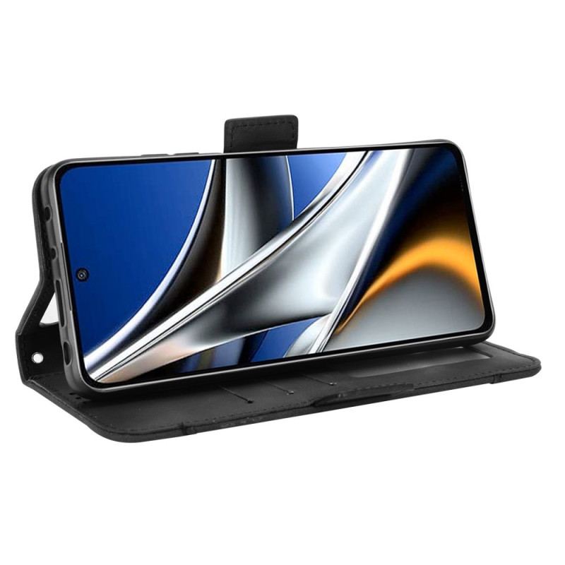 Capa Flip Para Poco X4 Pro 5G Cartões Múltiplos