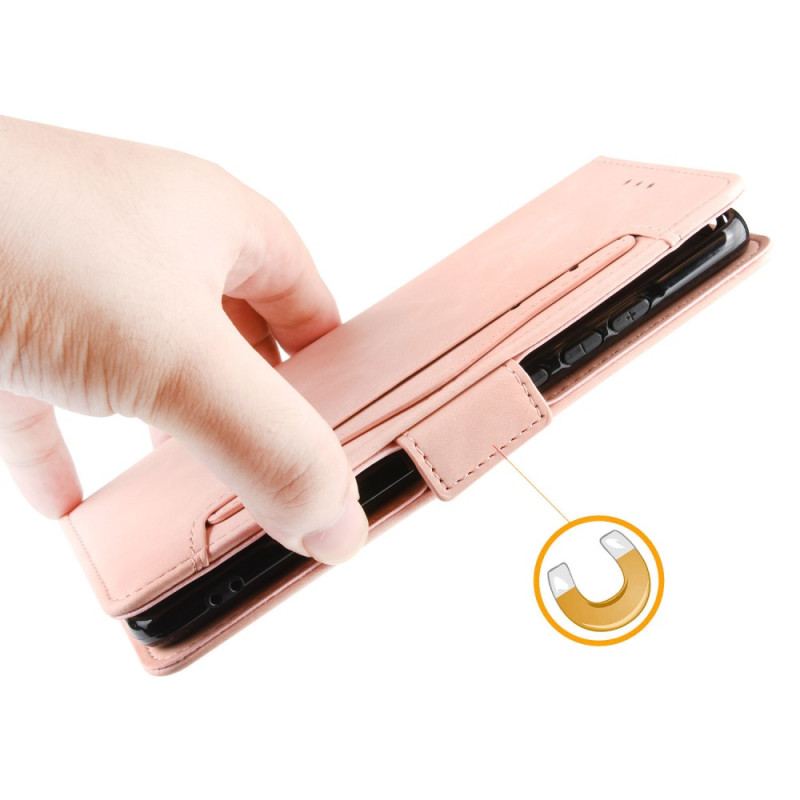 Capa Flip Para Poco X4 Pro 5G Cartões Múltiplos