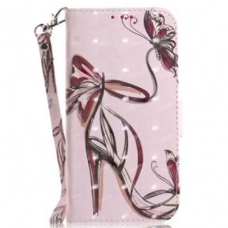 Capa Flip Para Poco X4 Pro 5G De Cordão Bomba Strappy