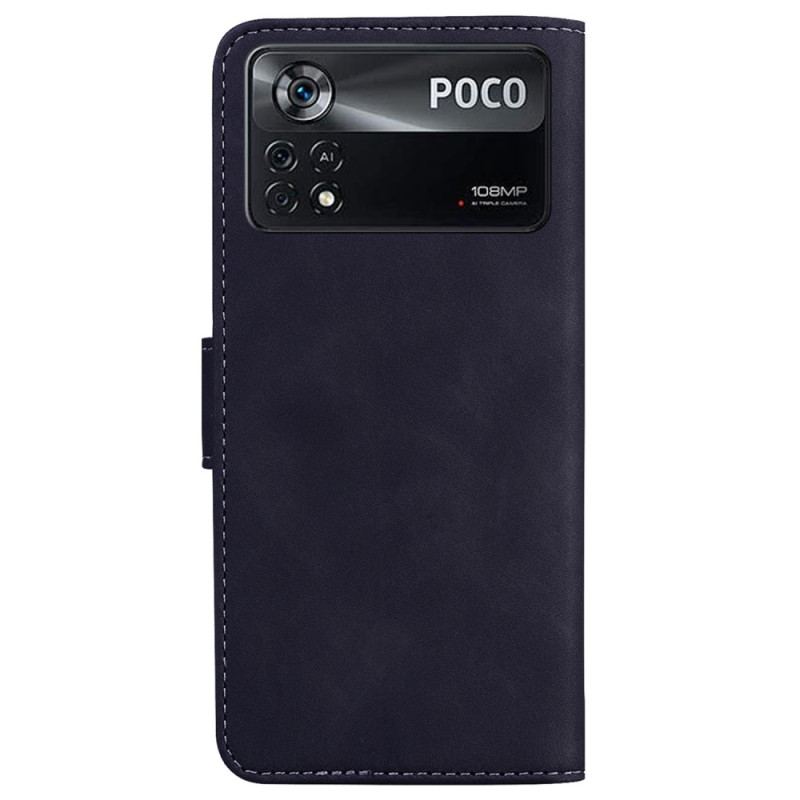 Capa Flip Para Poco X4 Pro 5G Estampa De Borboleta