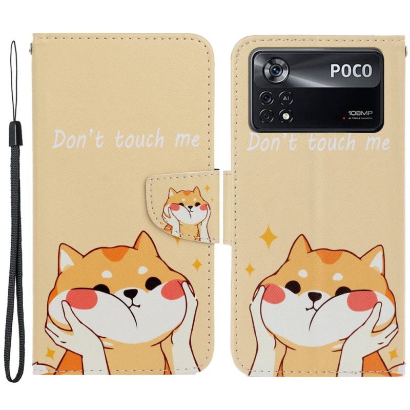 Capa Flip Para Poco X4 Pro 5G Não Me Toque