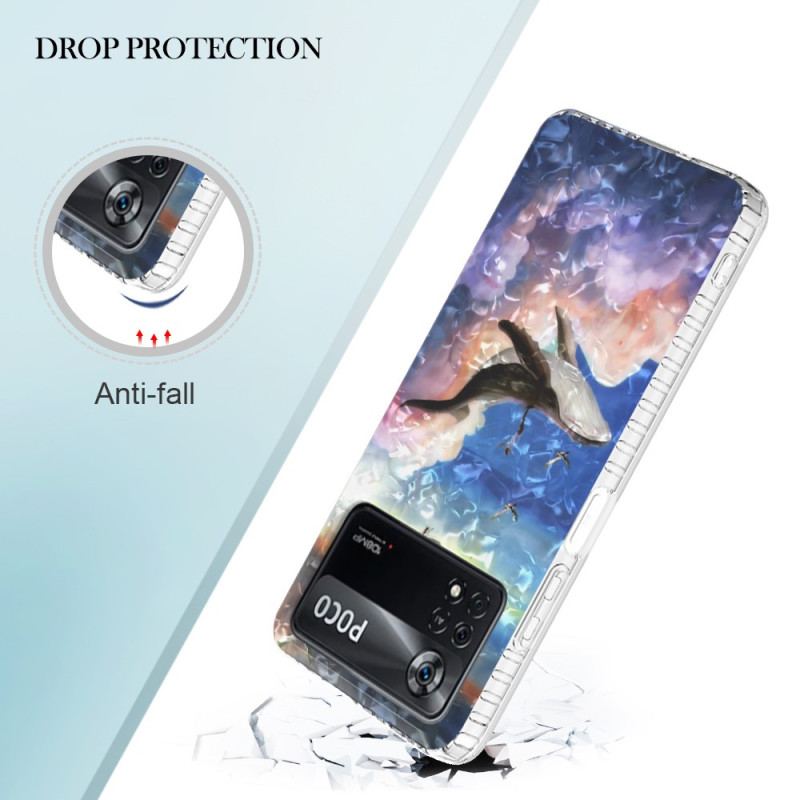Capa Para Poco X4 Pro 5G Baleia Estilizada
